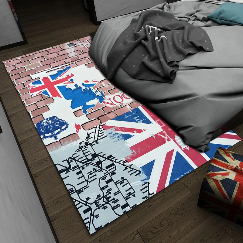 DeMissir современный флаг США Великобритания напечатанный ковер для дома для гостиной Дети играть коврики Нескользящие салон Pad Tapete Para Sala Alfombras - Цвет: 7