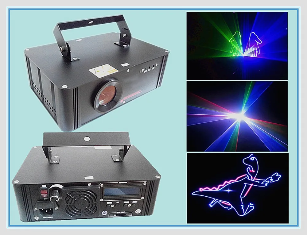 Rasha Hot Sale 750mw RGB Full Color SD Card Animation Laser Light Disco Laser Show System