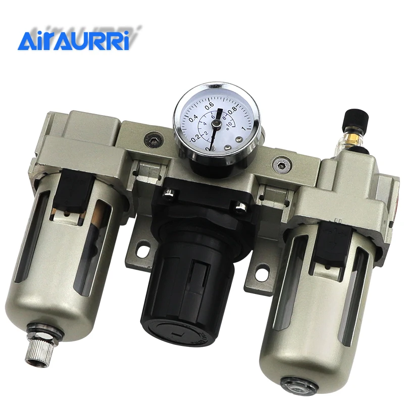 

AC3000-03 AC3000-03D G3/8'' Automatic Drain Type Air Source Treatment Unit Pneumatic Lubricator+Filter+Regulator