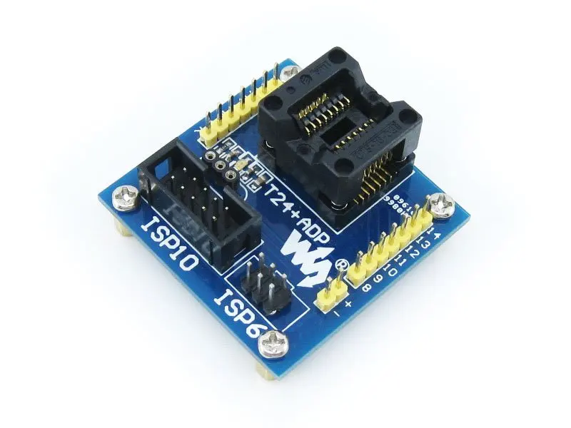 Адаптер программирования T24 + ADP ATtiny24 ATtiny44 ATtiny84 SOIC14 (150 мил) AVR тестовая сгорающая