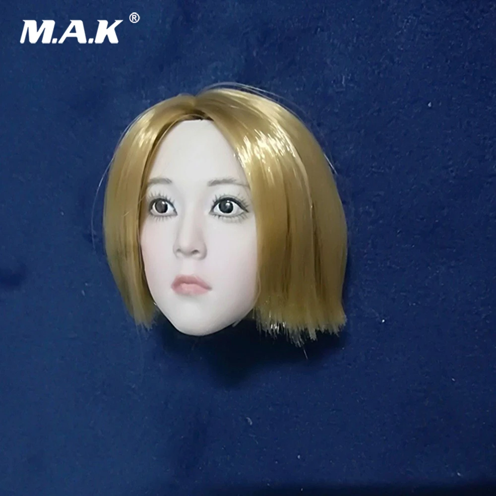1 6スケール女の子ヘッドスカルプトショートヘアベビーフェイスロリヘッド彫刻モデル12 Ph淡女性アクションフィギュアボディ Action Figures Aliexpress