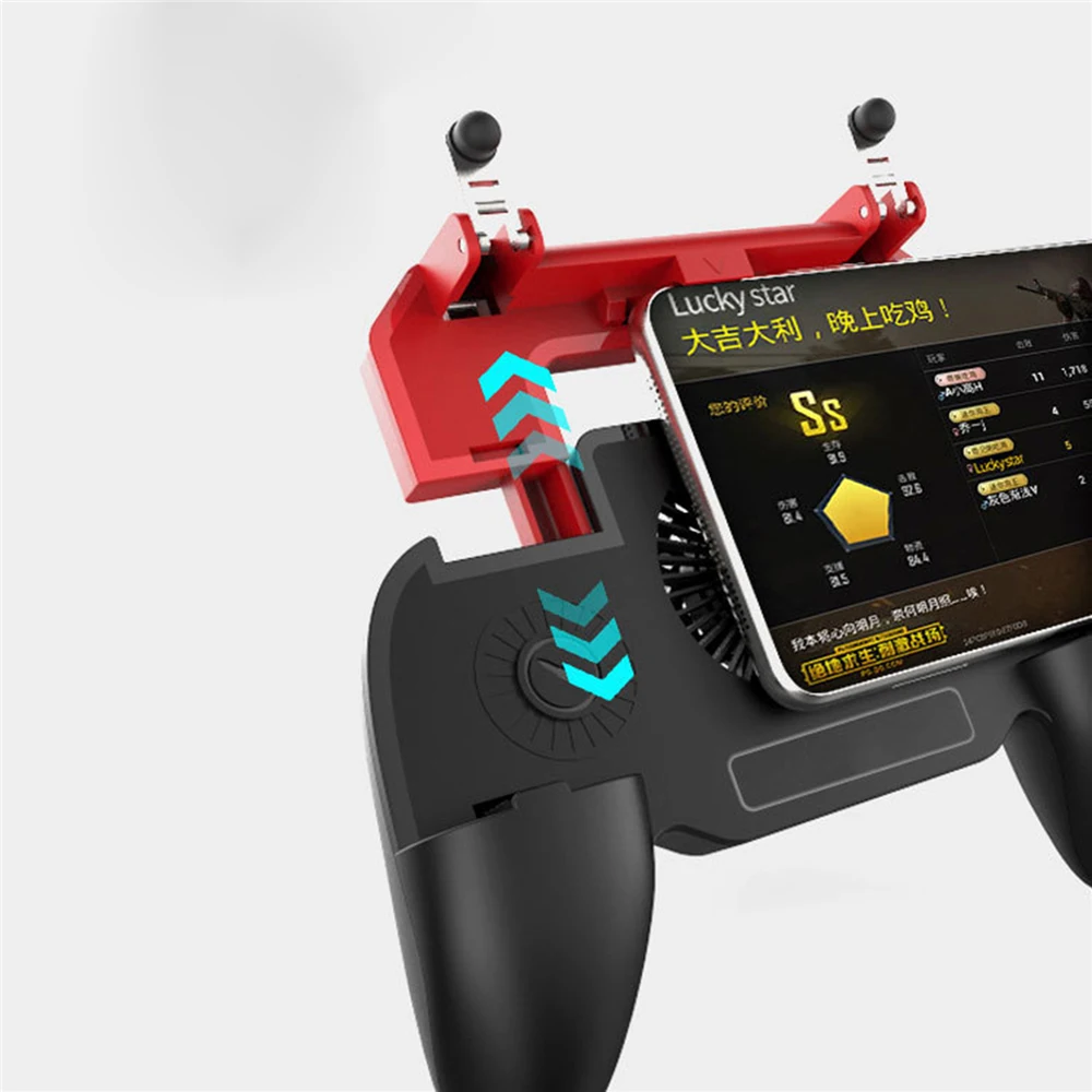  PUBG Game Controller Gamepad With Cooling Fan Gaming Trigger Fire Button Joystick Joypad Power Supp