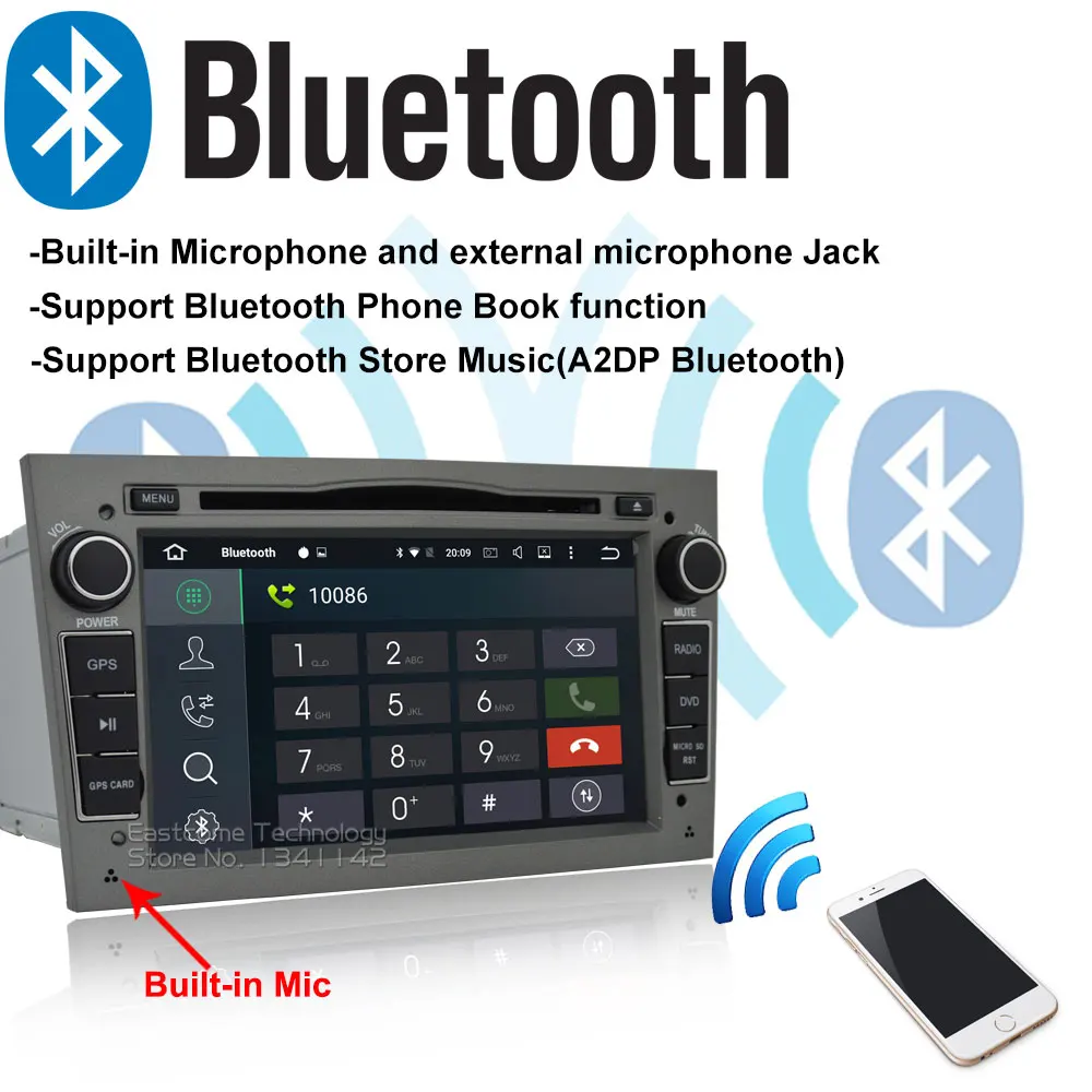 Discount Octa Core Pure Android 6.01 Car DVD Player For Opel Astra (2004-2009) Antara (2006-2011) Vectra (2003-2008) With Radio Bluetooth 15