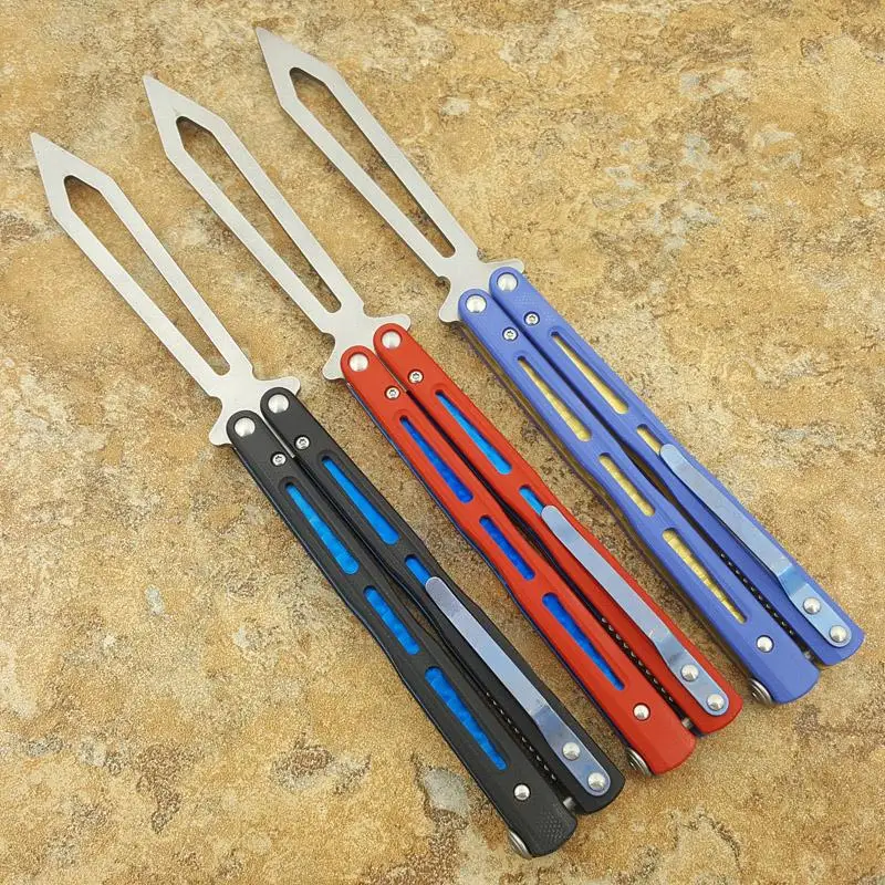 

Theone 51 Morpho Flytanium Zenith Trainer 3 Colors G10 Scales Handles not sharp butterfly in knife