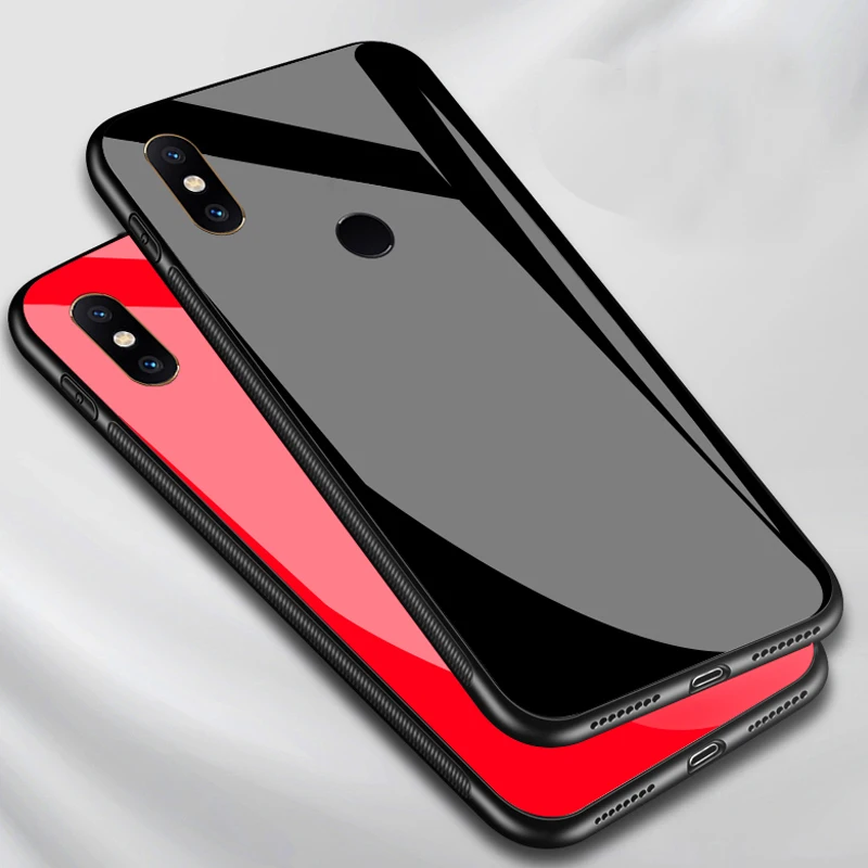 YUETUO ТПУ закаленное стекло для задней панели телефона capinha оболочка чехол xiaomi mi 8