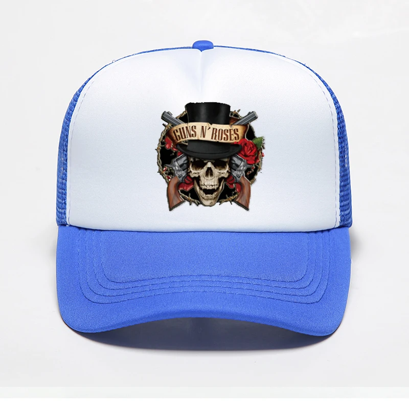 Новый бренд Guns N Roses Мужская Женская бейсбольная кепка Кепка тракер бейсболка