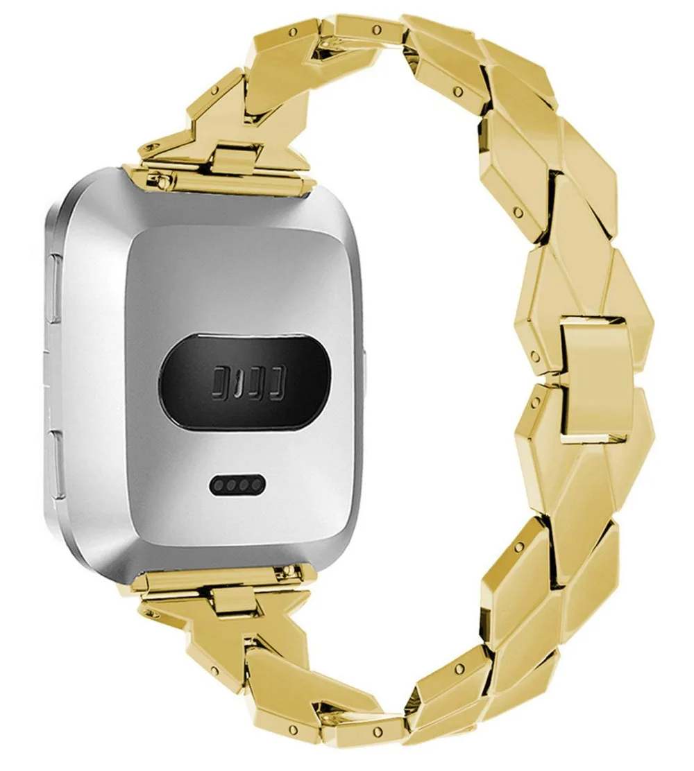 for Fitbit Versa Band Watch Stainless Steel (8)