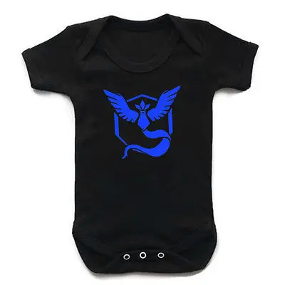 Pokemon Go Fashion Summer Baby Boy Girl font b Bodysuit b font Clothes Cartoon Mark Cotton