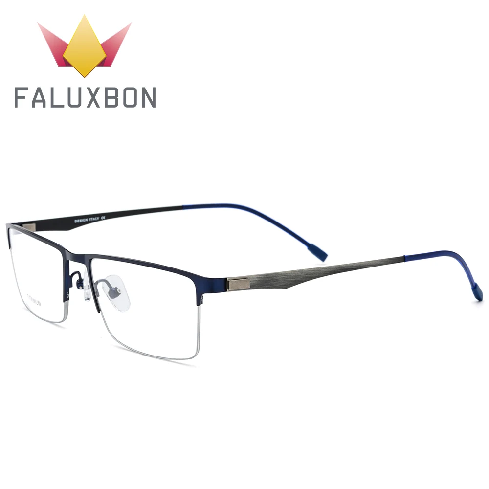

Semi Rimless Clear Optical Glasses Frame Men Myopia Prescription Eyeglasses Frame Titanium Alloy Korean Eyewear Spectacle Frame