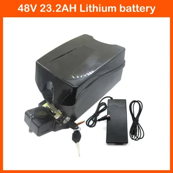 

Free customs fee 48V ebike Battery 48V 23.2AH Electric Bike battery Use Panasonic 2900mah cells 48V 23.2Ah F rog battery