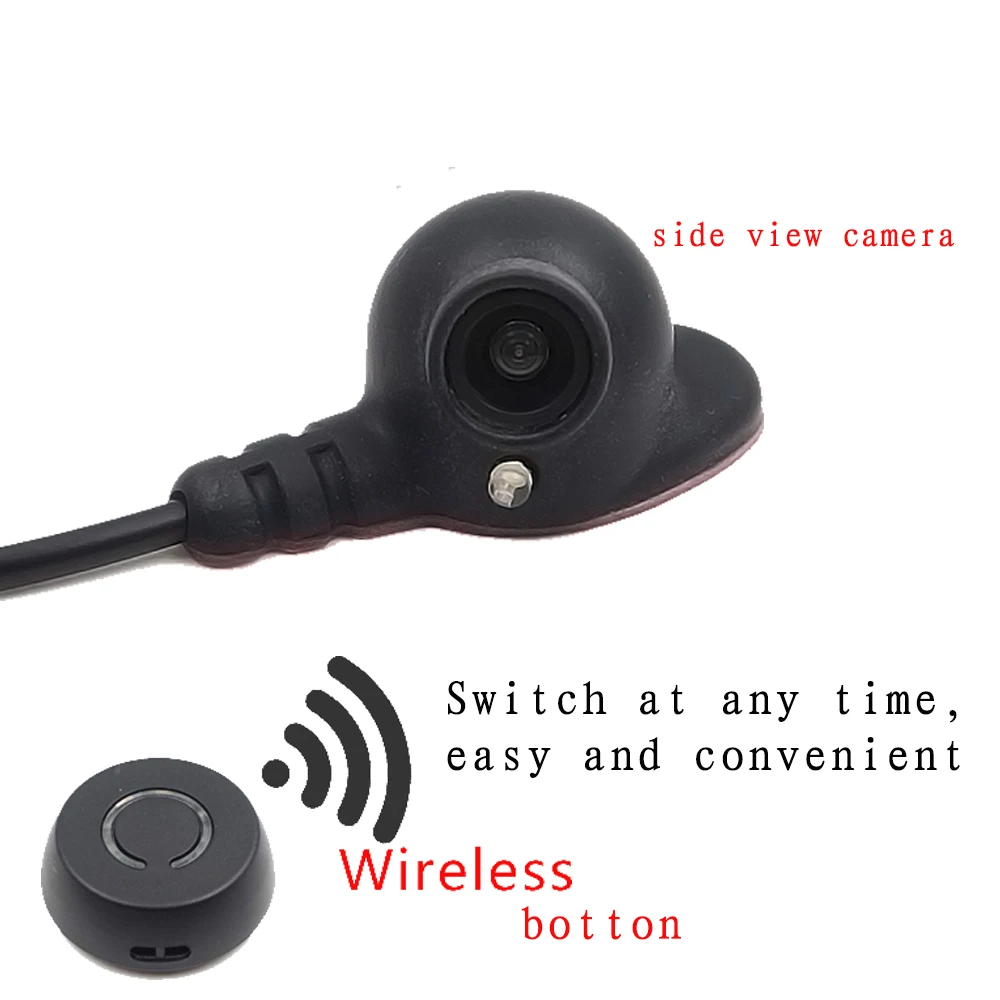 

Vehicle Blind Spot Parking Reversing Camera Car Rear View Camera System Wireless Button Switch Three Way Video Night Vision