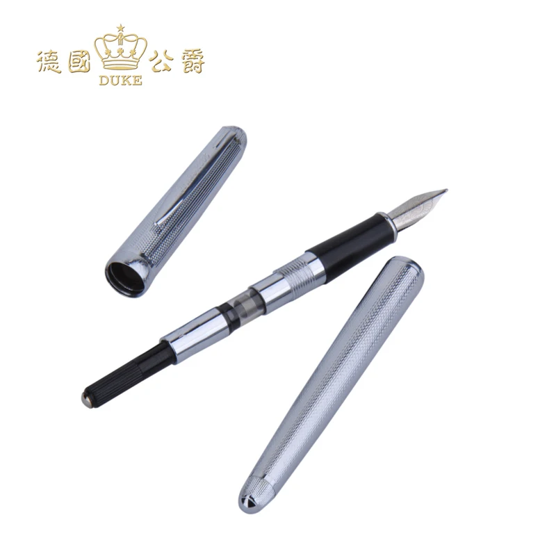 Герцог 318 серебра авторучка Высокое качество 0,5 мм Iraurita Бизнес подарочные ручки офиса и школы практика каллиграфия перо