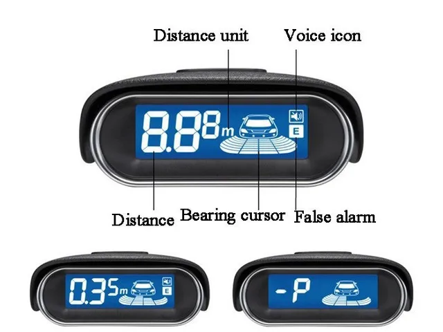 Sensori Parcheggio Auto - Kit 4 Pezzi Universale - Argento - Assistenza Retromarcia Con Allarme - Foto 5