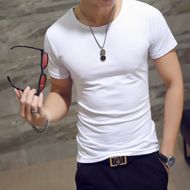 2019 Summer New High quality men T shirt casual short sleeve o-neck t-shirt men brand white black Red gray tee shirt 2019 Summer New High quality men T shirt casual short sleeve o-neck t-shirt men brand white black Red gray tee shirt