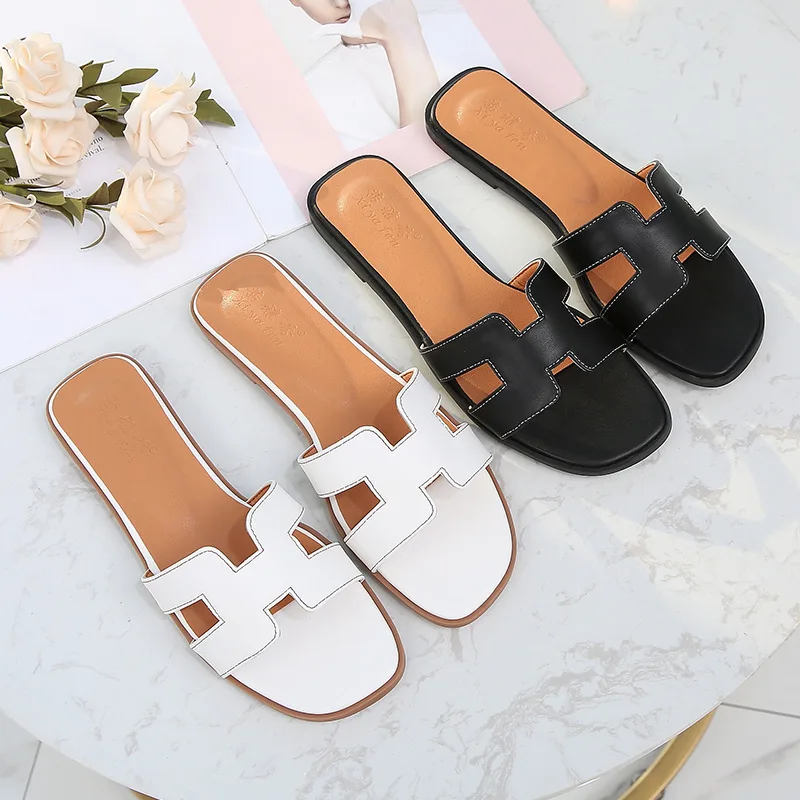 

Summer Slippers Women Leisure Beach Simple Outdoor Womens Slides Korean Style Female Flip Flops Soft Bottom Slipper Trendy Chic
