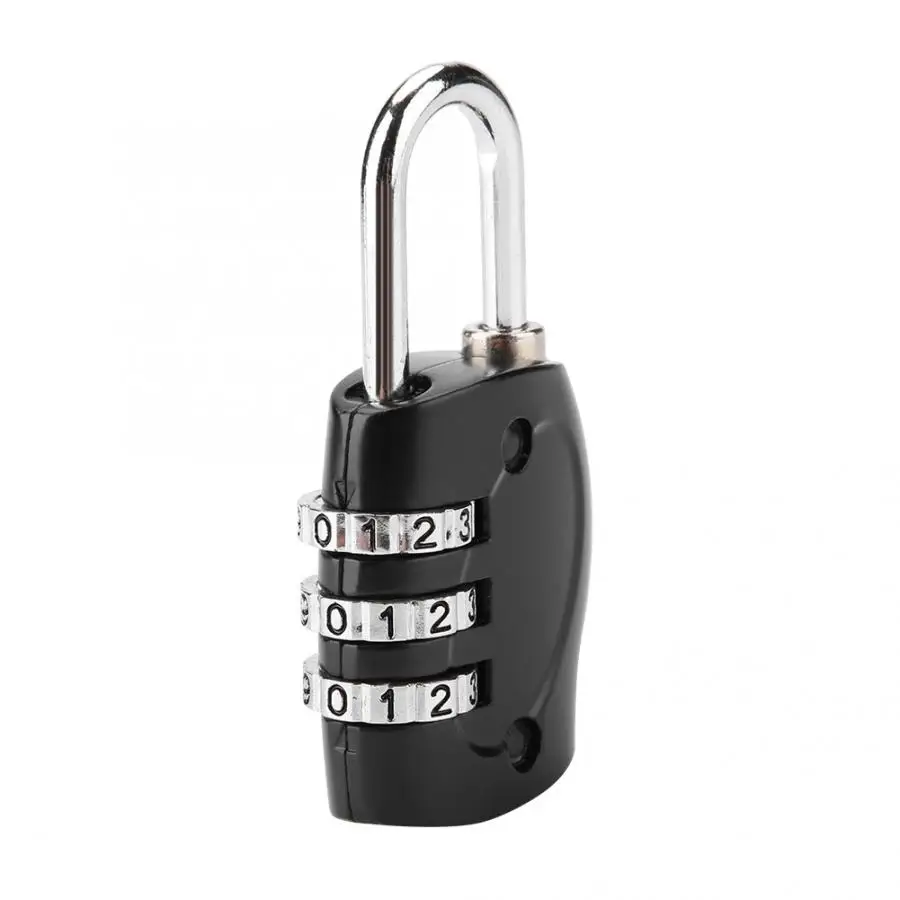 3 мини набора цифр код пароль комбинации замок безопасности путешествия безопасный замок для навесной замок для багажа шкафчик Cijfersloten