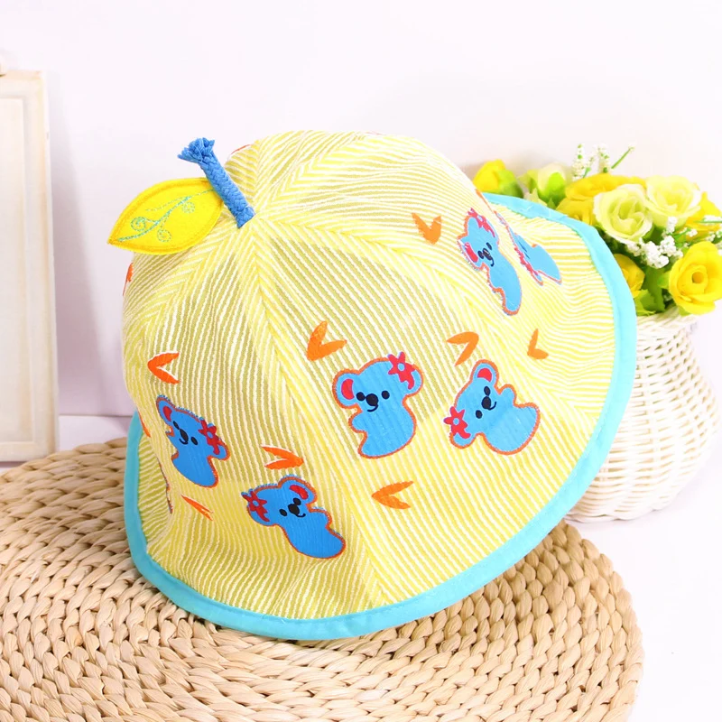 Детская шляпа летняя шапочка для новорожденного ручной платье принцессы для девочек, шапка от солнца, шапка с сеткой Кенгуру Для Маленьких Мальчиков Шапка Панама капот маленький ребёнок 6-24Months