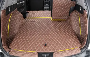 

2 Colors 8 pcs Car Auto Rear Trunk Mat Boot Liner Cargo Floor Mat Tray Sticker Dog Pet Cover fit for Honda CRV 2017