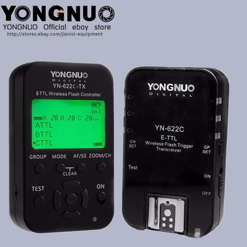 

Mouse over image to zoom Yongnuo Wireless TTL YN622C-TX +YN-622C KIT HSS 1/8000 flash trigger for canon