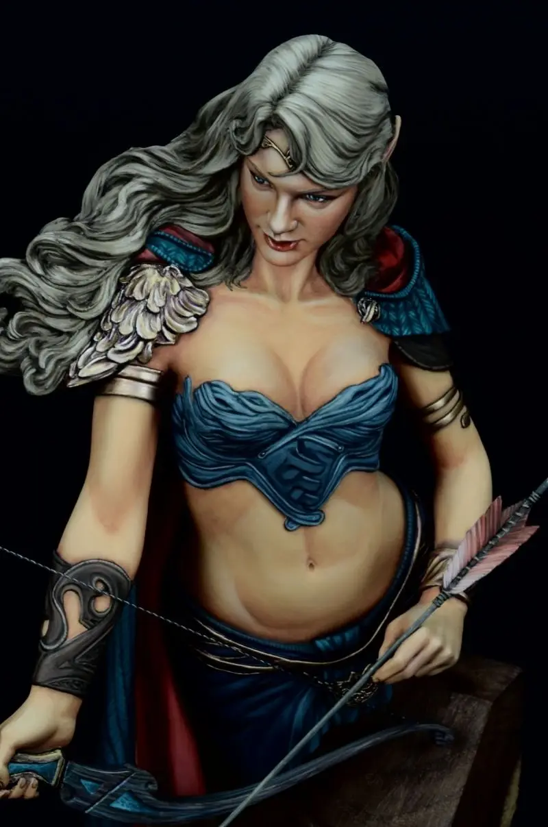 Разобранный Неокрашенный бюст 1/10 модельная фигурка из смолы Kit // BUST006|resin figure