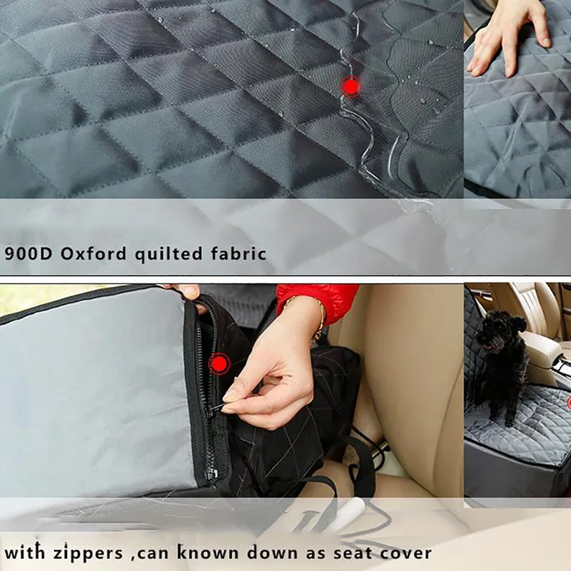 Pet Car Seat Protector Dog Car Front Seat Cover For Pets Waterproof Nylon Car Protector Car Carrier Remove Easy