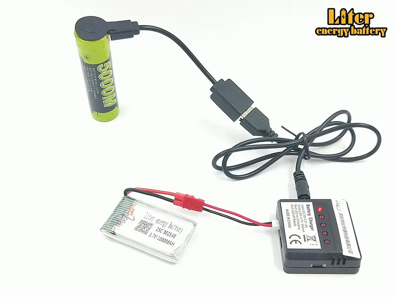3,7 в 800 мАч 902540 LiPo батарея Integrated зарядное устройство для SYMA x5hw x5hc RC Drone Quadcopter + AC 5in1 запасных Запчасти комплект