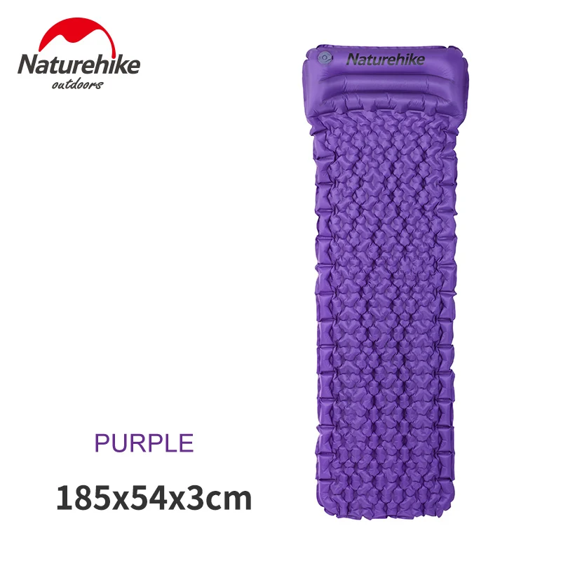 Naturehike сверхлегкий наружный спальный коврик для палатки, воздушный коврик, влагостойкий матрас для мамы, спальный мешок в стиле мумия/с подушкой - Цвет: purple