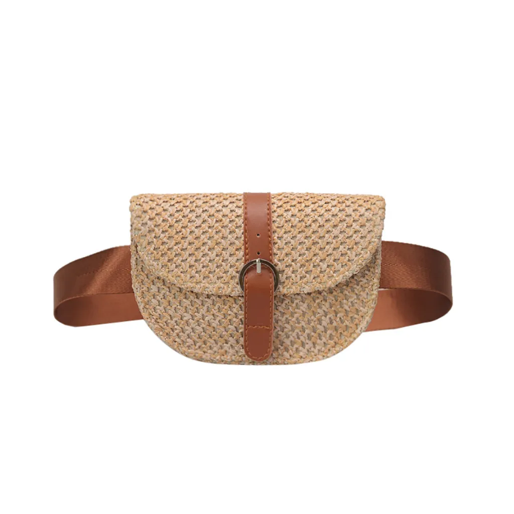 

xiniu Women Straw Woven Adjustable Shoulder Strap Simple Joker Crossbody Bag Lady Crossbody Mini Vintage Phone Coin bag #0416