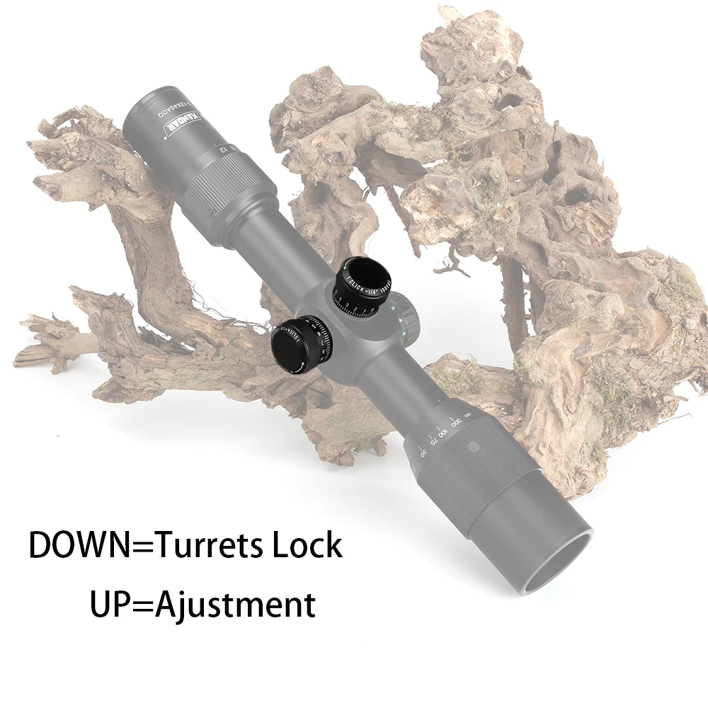 KANDAR 3-12X40 AOQ First Focal Plane Hunting Riflescopes Red Green Illuminated P4 Glass Etched Reticle Turrets Lock Scope (8)