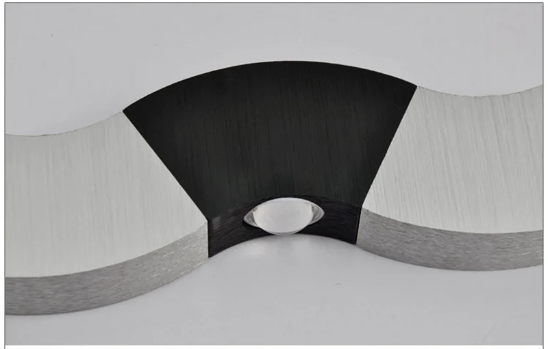 Modern Wave Shape Led Wall Lamp Creative Home Decoration Wall Light 3W Aluminum Fixtures Hall Bedroom Corridor Restroom Lighting (3)