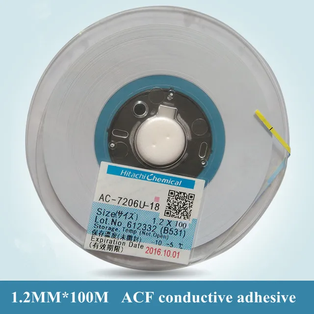 AC 7206U 18 1.2MM X 100M ACF Hitachi conductive adhesive anisotropic