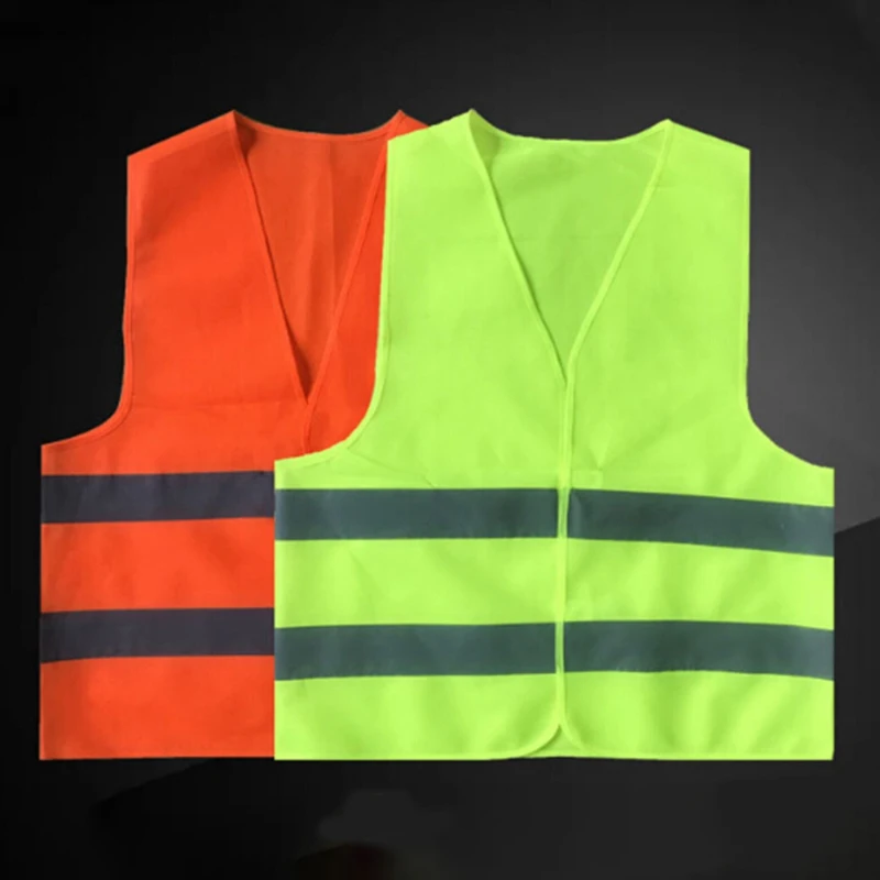 New Plus Size 62g Reflective Vest Working Clothes Provides High Visibility Day Night For Running Cycling Warning Safety Vest