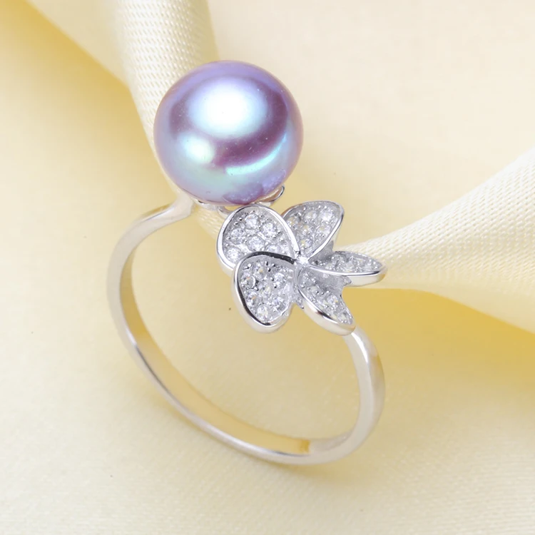 Kopen 925 Zilveren Parel Ring Vinger Ring Mooie Kwaliteit Instellingen Verstelbare Ring Bevindingen Sieraden Onderdelen Fittings Accessoires, 3 stks partij