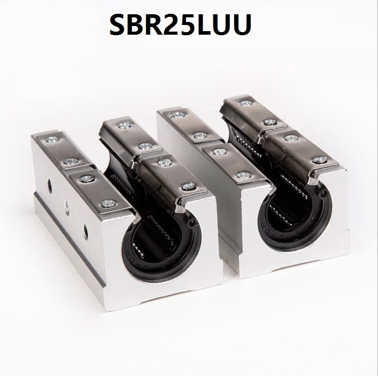 

10pcs/lot SBR25LUU/SME25LUU Open Type Linear Ball Motion Bearing Sliding Block for SBR25 25mm linear guide rail CNC router