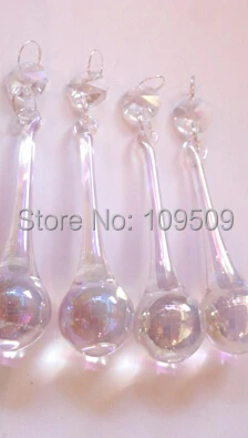 

Free Shipping,20pcs Chandelier Crystals AB 80mm Raindrop Chandelier Crystal Prisms Bulb Drops Iridescent Aurora Borealis Rainbow