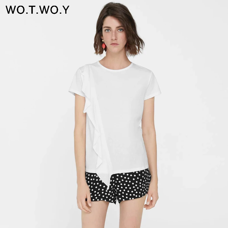 Ruffles T Shirt Women