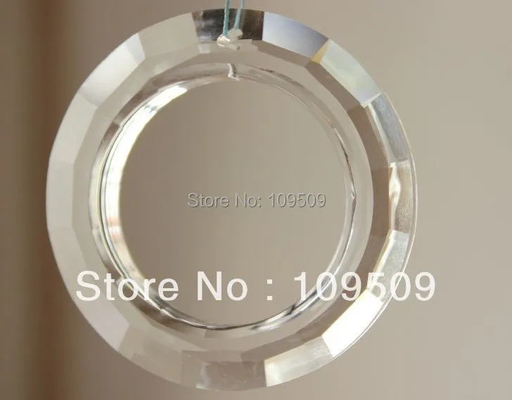 

Free Shipping,50mm Machine Cut Crystal Glass Ring for Lighting Pendats