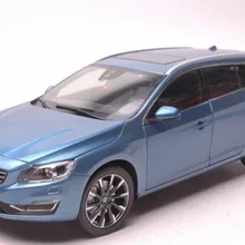 1:18 литья под давлением модель для Volvo V60 синий внедорожник сплав игрушечный автомобиль миниатюрная коллекция подарки