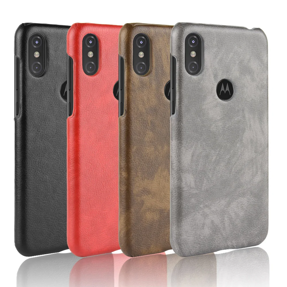 Для Motorola Moto One противоударный Роскошный чехол из искусственной кожи 5 9 дюймов