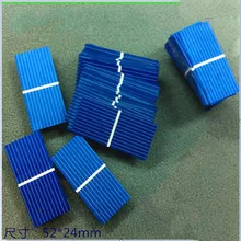 100pcs/pack 0.5V 37mA solar cells 52*24 mm polycrystalline solar panels for DIY Solar toy test