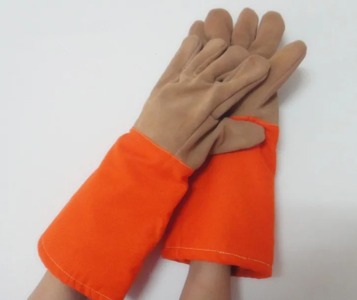 

Free shipping anti-high temperature stream Hot selling safety protecting gloves