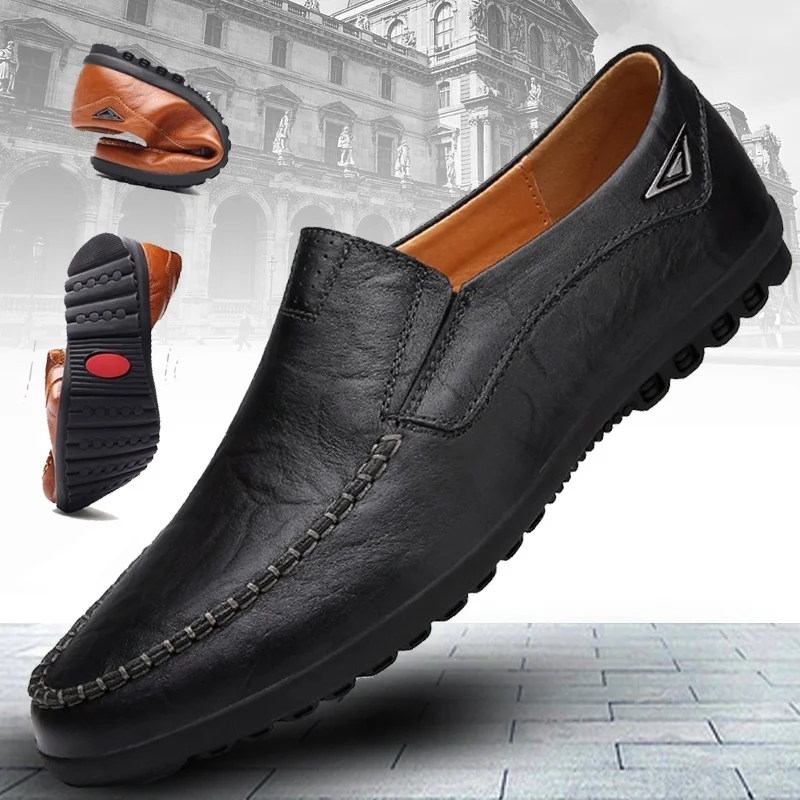 

2019 New Fashion Mens Luxury Dress Shoes Male Casual Leather Driving Shoes Formal Shoes Business Office Shoes Plus Size 38-48