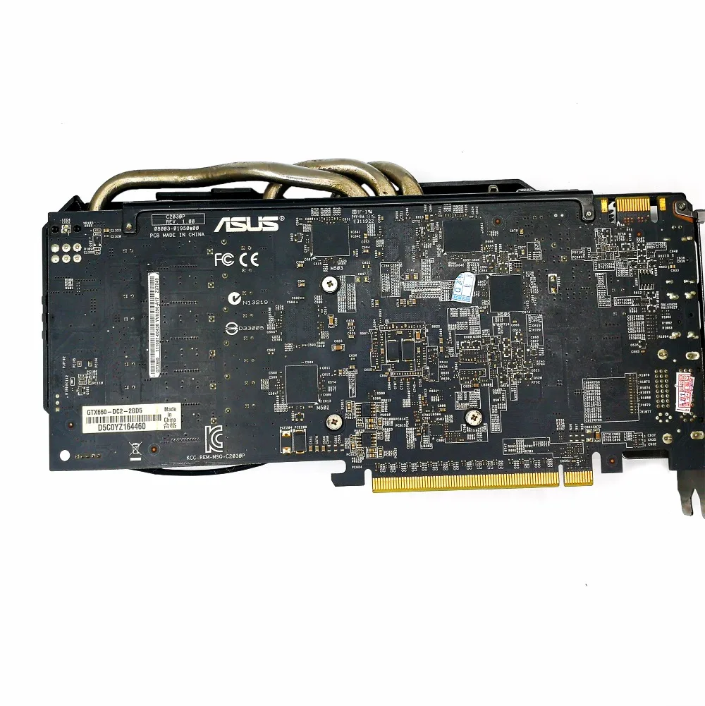 Б/у, ASUS GTX660-DC2-2GD5 2GB GDDR5 DVI HDMI прочнее GTX750TI