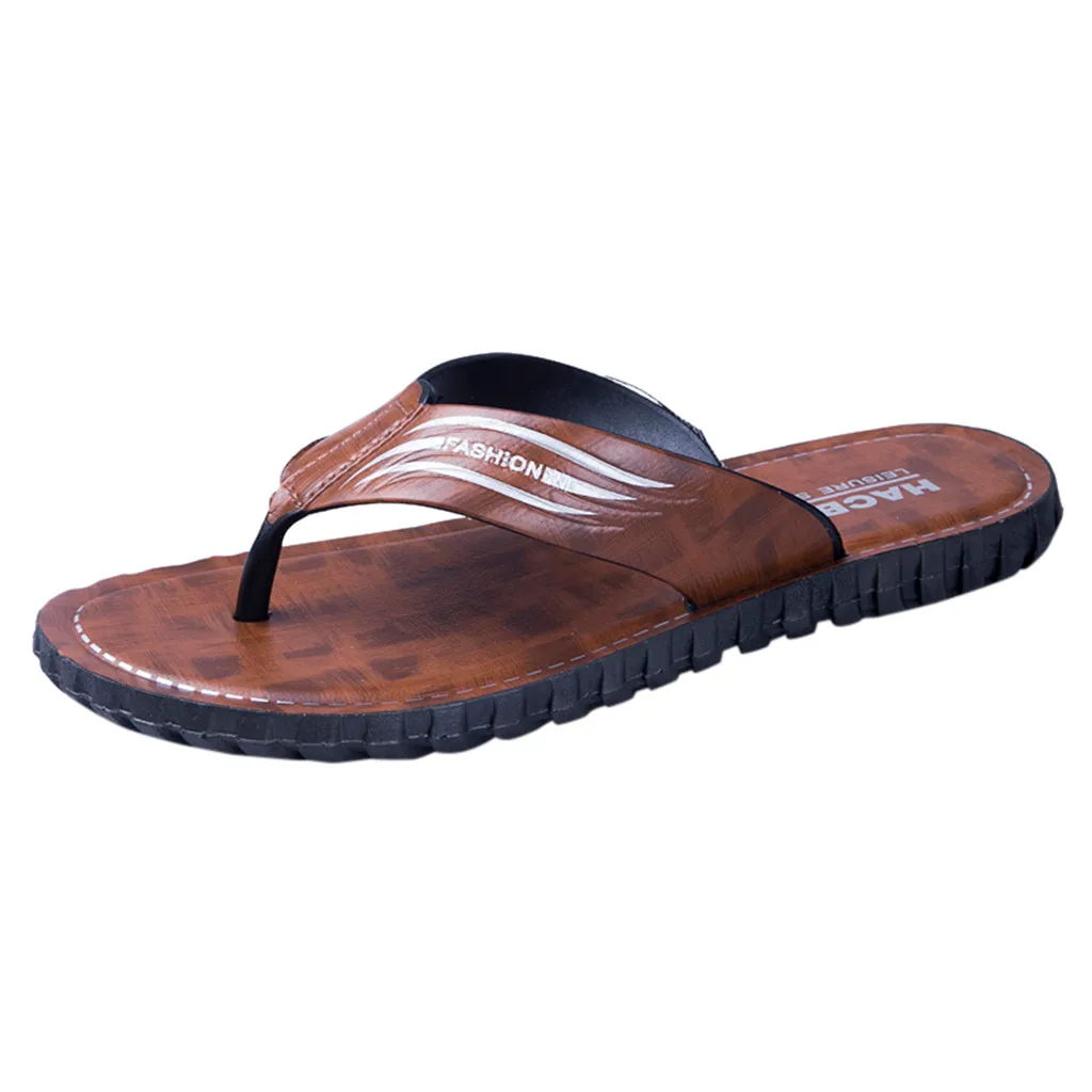 

Men's Slippers Skid Flip Flops Beach Soft Bottom Shoes Wild Comfortable Outdoor Slippers Bathroom slippers