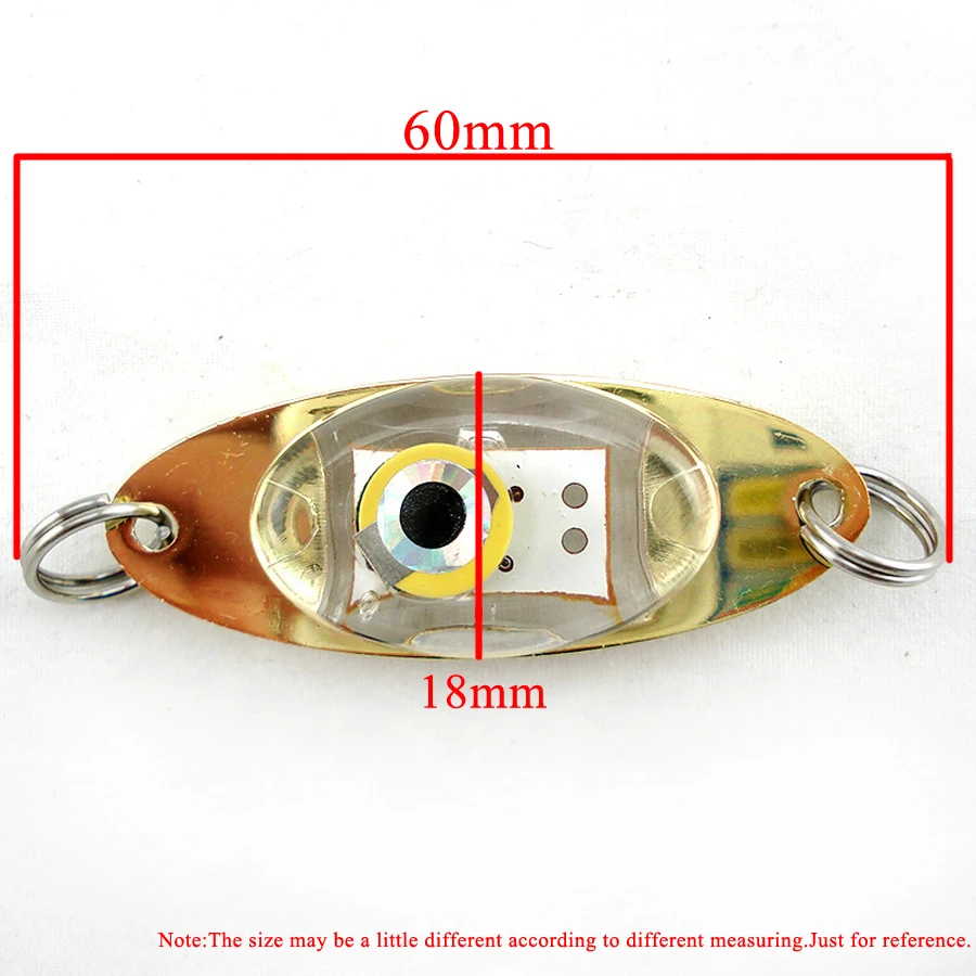 3Pcs/Lot LED Lighted Bait Fishing Lures Kit Flasher Saltwater