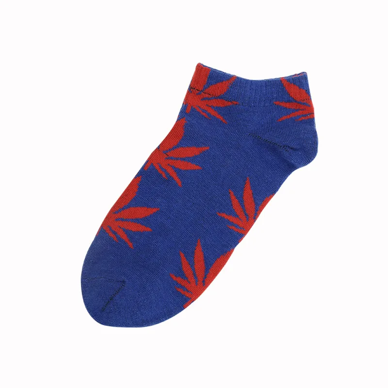 Носки с листьями конопли носки для скейтборда с кленовыми листьями креативные хлопковые носки для скейтборда - Цвет: HYFY-12