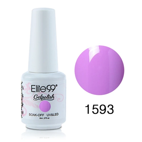 Elite99 8 мл замачиваемый Гель-лак УФ-гель для ногтей лак стойкий великолепный цвет дизайн ногтей маникюр Гель-лаки - Цвет: 1593