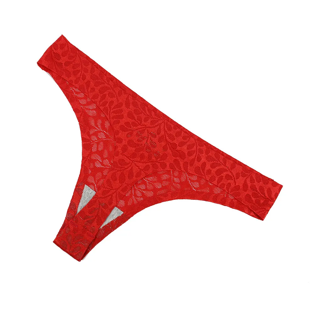 

Women Sexy Thong Jacquard Fabric Panty Mesh Hollow Transparent Lingerie Seamless G-string Lady Breathable High Quality Underwear