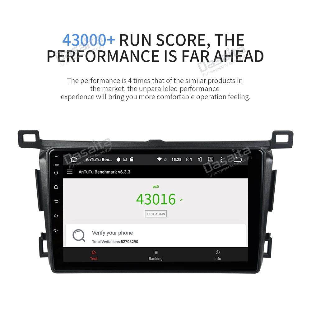 Dasaita " ips 2.5D Android 9,0 RHD авто для Toyota RAV4 мультимедиа встроенный gps навигации