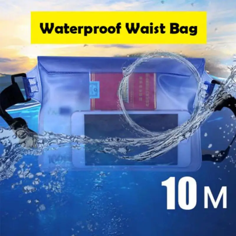 

Three Layers Waterproof Underwater Waist Bag Fanny Pack Beach Dry Pouch Phone Case Wallet